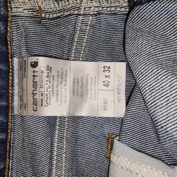 NWOT Carhart Relaxed Fit Mens Jeans  40 x 32 - Picture 15 of 16